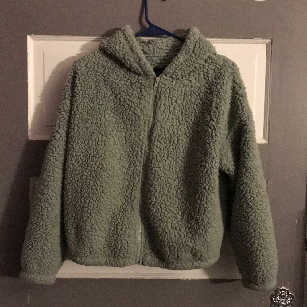 Forever 21 Hooded Teddy Jacket